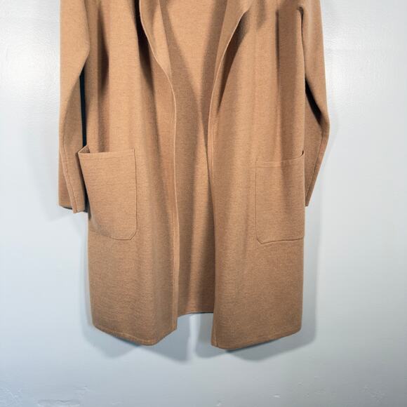J.Crew Camel Merino Blend Sweater Coat Cardigan Quiet Luxury Cozy Neutral XS - Picture 5 of 8